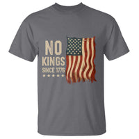 No Kings Since 1776 T Shirt Patriotic 4th Of July Distressed American Flag - Wonder Print Shop