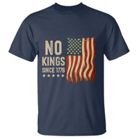 No Kings Since 1776 T Shirt Patriotic 4th Of July Distressed American Flag - Wonder Print Shop