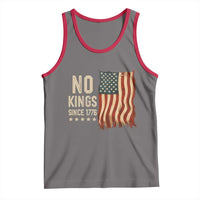 No Kings Since 1776 Tank Top Patriotic 4th Of July Distressed American Flag - Wonder Print Shop