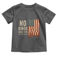 No Kings Since 1776 Toddler T Shirt Patriotic 4th Of July Distressed American Flag - Wonder Print Shop