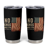 No Kings Since 1776 Tumbler Cup Patriotic 4th Of July Distressed American Flag - Wonder Print Shop