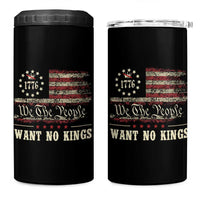 We The People Want No Kings 4 in 1 Can Cooler Tumbler Retro June 14th Vintage 1776 Flag Patriotic - Wonder Print Shop