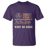 We The People Want No Kings T Shirt Retro June 14th Vintage 1776 Flag Patriotic - Wonder Print Shop
