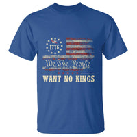 We The People Want No Kings T Shirt Retro June 14th Vintage 1776 Flag Patriotic - Wonder Print Shop