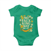 No Faux King Way 8647 Baby Onesie Subtle Resist 70s Retro Floral - Wonder Print Shop