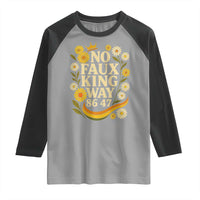 No Faux King Way 8647 Raglan Shirt Subtle Resist 70s Retro Floral - Wonder Print Shop