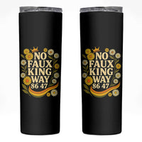 No Faux King Way 8647 Skinny Tumbler Subtle Resist 70s Retro Floral - Wonder Print Shop