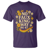 No Faux King Way 8647 T Shirt Subtle Resist 70s Retro Floral - Wonder Print Shop