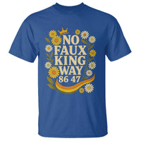 No Faux King Way 8647 T Shirt Subtle Resist 70s Retro Floral - Wonder Print Shop