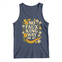 No Faux King Way 8647 Tank Top Subtle Resist 70s Retro Floral - Wonder Print Shop