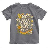 No Faux King Way 8647 Toddler T Shirt Subtle Resist 70s Retro Floral - Wonder Print Shop