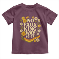 No Faux King Way 8647 Toddler T Shirt Subtle Resist 70s Retro Floral - Wonder Print Shop