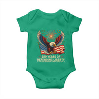 Patriotic Eagle US Army 250th Anniversary Baby Onesie 250 Years of Defending Liberty 1775 2025 - Wonder Print Shop