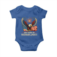 Patriotic Eagle US Army 250th Anniversary Baby Onesie 250 Years of Defending Liberty 1775 2025 - Wonder Print Shop