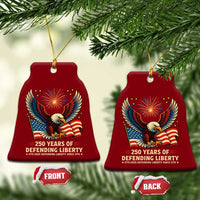 Patriotic Eagle US Army 250th Anniversary Ceramic Ornament 250 Years of Defending Liberty 1775 2025 - Wonder Print Shop