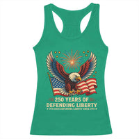 Patriotic Eagle US Army 250th Anniversary Racerback Tank Top 250 Years of Defending Liberty 1775 2025 - Wonder Print Shop