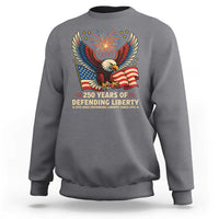 Patriotic Eagle US Army 250th Anniversary Sweatshirt 250 Years of Defending Liberty 1775 2025 - Wonder Print Shop