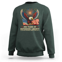 Patriotic Eagle US Army 250th Anniversary Sweatshirt 250 Years of Defending Liberty 1775 2025 - Wonder Print Shop