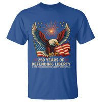 Patriotic Eagle US Army 250th Anniversary T Shirt 250 Years of Defending Liberty 1775 2025 - Wonder Print Shop