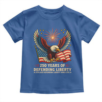 Patriotic Eagle US Army 250th Anniversary Toddler T Shirt 250 Years of Defending Liberty 1775 2025 - Wonder Print Shop