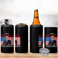 Obama Still Missed 4 in 1 Can Cooler Tumbler Patriotic Tribute for June 14