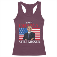 Obama Still Missed Racerback Tank Top Patriotic Tribute for June 14