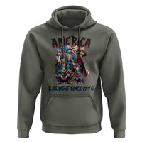 Patriotic Horror Mashup Hoodie America Killing It Since 1776