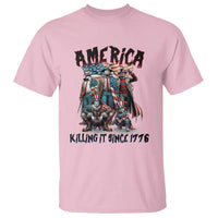 Patriotic Horror Mashup T Shirt America Killing It Since 1776