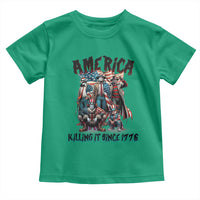 Patriotic Horror Mashup Toddler T Shirt America Killing It Since 1776