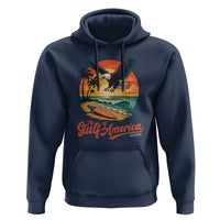 Gulf of America 2025 Bald Eagle Hoodie Vintage Patriotic Beach Sunset 4th Of July - Wonder Print Shop