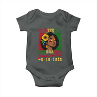 Juneteenth 1865 Black Freedom Celebration Baby Onesie Afrocentric Pride Melanin Girl