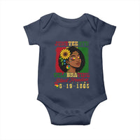 Juneteenth 1865 Black Freedom Celebration Baby Onesie Afrocentric Pride Melanin Girl