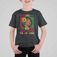 Juneteenth 1865 Black Freedom Celebration T Shirt For Kid Afrocentric Pride Melanin Girl