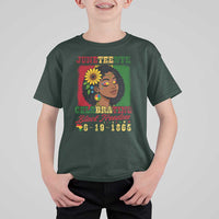 Juneteenth 1865 Black Freedom Celebration T Shirt For Kid Afrocentric Pride Melanin Girl