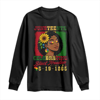 Juneteenth 1865 Black Freedom Celebration Long Sleeve Shirt Afrocentric Pride Melanin Girl