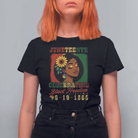 Juneteenth 1865 Black Freedom Celebration T Shirt For Women Afrocentric Pride Melanin Girl