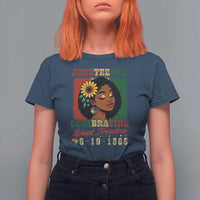 Juneteenth 1865 Black Freedom Celebration T Shirt For Women Afrocentric Pride Melanin Girl
