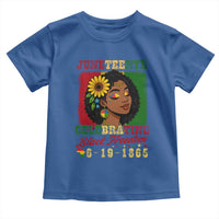 Juneteenth 1865 Black Freedom Celebration Toddler T Shirt Afrocentric Pride Melanin Girl