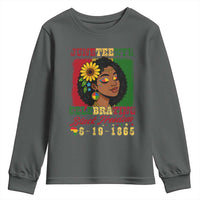 Juneteenth 1865 Black Freedom Celebration Youth Sweatshirt Afrocentric Pride Melanin Girl