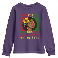 Juneteenth 1865 Black Freedom Celebration Youth Sweatshirt Afrocentric Pride Melanin Girl