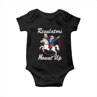 Funny Founding Father Patriotic Drinking Baby Onesie Regulators Mount Up 4th of July - Wonder Print Shop
