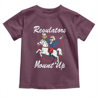 Funny Founding Father Patriotic Drinking Toddler T Shirt Regulators Mount Up 4th of July - Wonder Print Shop