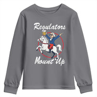 Funny Founding Father Patriotic Drinking Youth Sweatshirt Regulators Mount Up 4th of July - Wonder Print Shop