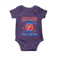 Fireworks Safety Director Baby Onesie I Run You Run Funny 4th of July Patriotic - Wonder Print Shop