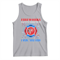 Fireworks Safety Director Tank Top I Run You Run Funny 4th of July Patriotic - Wonder Print Shop