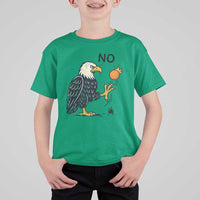 Bald Eagle No Kings In America T Shirt For Kid No Orange We The People Patriotic Political Statement - Wonder Print Shop