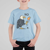 Bald Eagle No Kings In America T Shirt For Kid No Orange We The People Patriotic Political Statement - Wonder Print Shop