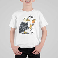 Bald Eagle No Kings In America T Shirt For Kid No Orange We The People Patriotic Political Statement - Wonder Print Shop