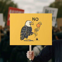 Bald Eagle No Kings In America Protest Sign No Orange We The People Patriotic Political Statement - Wonder Print Shop