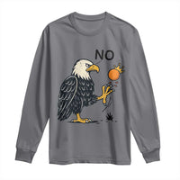 Bald Eagle No Kings In America Long Sleeve Shirt No Orange We The People Patriotic Political Statement - Wonder Print Shop